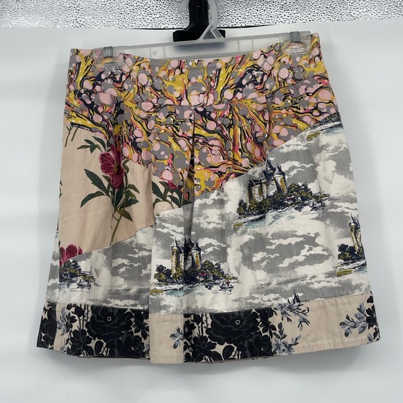 Leifnotes Dresses & Skirts - Leifnotes anthropologie mix pattern castle cotton skirt